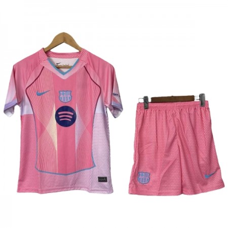 Barcelona Lasten Paita Pinkki 2025-26 Limited edition Lyhythihainen (+ shortsit)