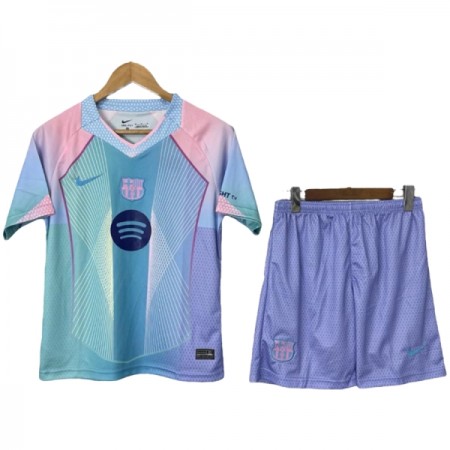 Barcelona Lasten Paita Sininen 2025-26 Limited edition Lyhythihainen (+ shortsit)