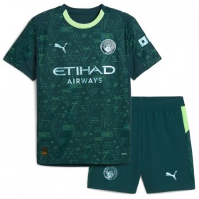 Manchester City Haaland 9 Ea Sport Lasten Neljäspelipaita 2025-26 Lyhythihainen (+ shortsit)