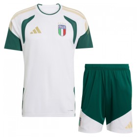 Italia Lasten Mm-Kisat 2026 Training Pelipaita Valkoinen Lyhythihainen (+ shortsit)