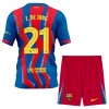 FC Barcelona Frenkie de Jong 21 Lasten Neljäspelipaita 2025-26 Lyhythihainen (+ shortsit)