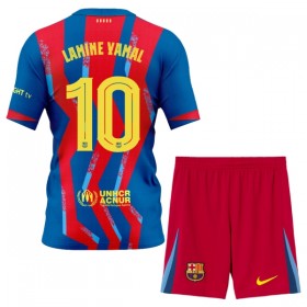 FC Barcelona Lamine Yamal 10 Lasten Neljäspelipaita 2025-26 Lyhythihainen (+ shortsit)