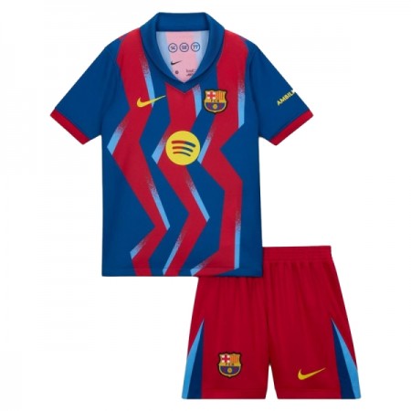 FC Barcelona Lasten Neljäspelipaita 2025-26 Lyhythihainen (+ shortsit)