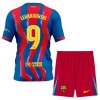 FC Barcelona Lewandowski 9 Lasten Neljäspelipaita 2025-26 Lyhythihainen (+ shortsit)