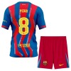 FC Barcelona Pedri 8 Lasten Neljäspelipaita 2025-26 Lyhythihainen (+ shortsit)