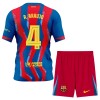 FC Barcelona R. Araujo 4 Lasten Neljäspelipaita 2025-26 Lyhythihainen (+ shortsit)