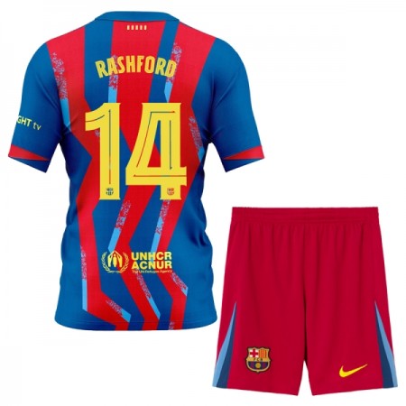 FC Barcelona Rashford 14 Lasten Neljäspelipaita 2025-26 Lyhythihainen (+ shortsit)