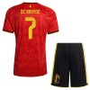 Belgia De Bruyne 7 Lasten Kotipelipaita Mm-Kisat 2026 Lyhythihainen (+ shortsit)