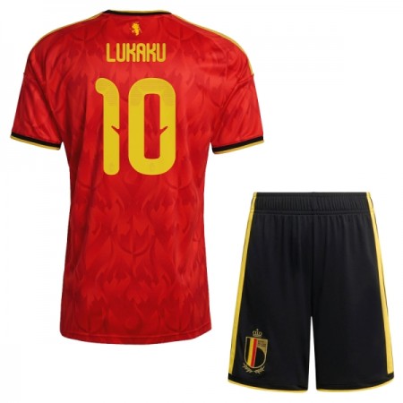 Belgia Lukaku 10 Lasten Kotipelipaita Mm-Kisat 2026 Lyhythihainen (+ shortsit)