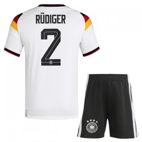Saksa Rudiger 2 Lasten Kotipelipaita Mm-Kisat 2026 Lyhythihainen (+ shortsit)