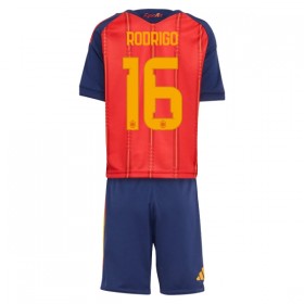 Espanja Rodrigo 16 Lasten Kotipelipaita Mm-Kisat 2026 Lyhythihainen (+ shortsit)