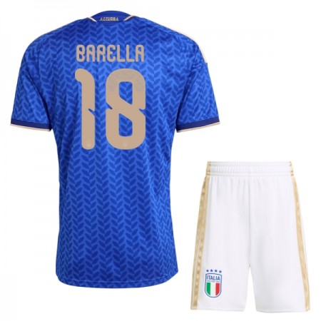 Italia Barella 18 Lasten Kotipelipaita Mm-Kisat 2026 Lyhythihainen (+ shortsit)