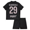 Paris Saint-Germain B. Barcola 29 Jordan Lasten Neljäspelipaita 2025-26 Lyhythihainen (+ shortsit)