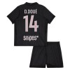 Paris Saint-Germain D. Doue 14 Jordan Lasten Neljäspelipaita 2025-26 Lyhythihainen (+ shortsit)