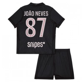 Paris Saint-Germain Joao Neves 87 Jordan Lasten Neljäspelipaita 2025-26 Lyhythihainen (+ shortsit)