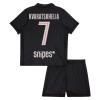 Paris Saint-Germain Kvaratskhelia 7 Jordan Lasten Neljäspelipaita 2025-26 Lyhythihainen (+ shortsit)