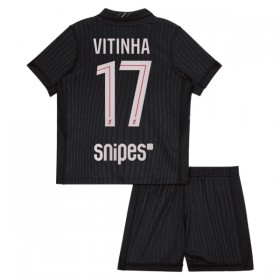 Paris Saint-Germain Vitinha 17 Jordan Lasten Neljäspelipaita 2025-26 Lyhythihainen (+ shortsit)