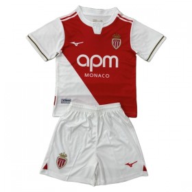 AS Monaco Lasten Kotipelipaita 2025-26 Lyhythihainen (+ shortsit)