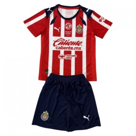 Chivas de CD Guadalajara Lasten Kotipelipaita 2025-26 Lyhythihainen (+ shortsit)