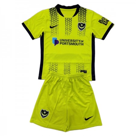 Portsmouth Lasten Kolmaspelipaita 2025-26 Lyhythihainen (+ shortsit)