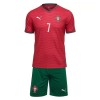 Portugali Ronaldo 7 Lasten Kotipelipaita Mm-Kisat 2026 Lyhythihainen (+ shortsit)