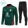 AC Milan Lasten Training Huppari Vihreä 2025-26 Quarter-zip
