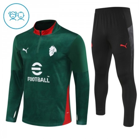 AC Milan Lasten Training Huppari Vihreä 2025-26 Quarter-zip