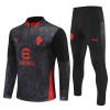 AC Milan Training Huppari Musta 2025-26 Quarter-zip
