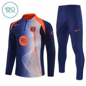 FC Barcelona Lasten Training Huppari Sininen 2025-26 Quarter-zip