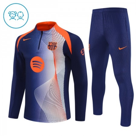 FC Barcelona Lasten Training Huppari Sininen 2025-26 Quarter-zip