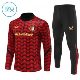 Feyenoord Rotterdam Lasten Training Huppari Punainen 2025-26 Quarter-zip