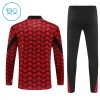 Feyenoord Rotterdam Lasten Training Huppari Punainen 2025-26 Quarter-zip