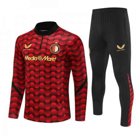 Feyenoord Rotterdam Training Huppari Punainen 2025-26 Quarter-zip