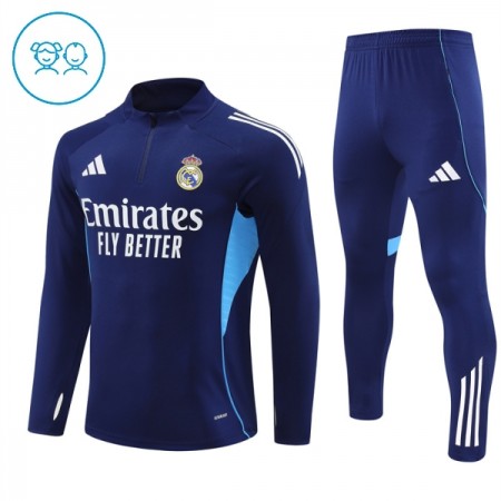 Real Madrid Lasten Training Huppari Navy 2025-26 Quarter-zip