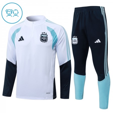 Argentiina Lasten Training Huppari Valkoinen 2026-27 Quarter-zip