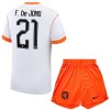 Alankomaat Frenkie de Jong 21 Lasten Vieraspelipaita Mm-Kisat 2026 Lyhythihainen (+ shortsit)