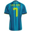 Kolumbia Luis Diaz 7 Vieraspelipaita Mm-Kisat 2026