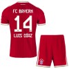 FC Bayern München Luis Diaz 14 Lasten Kotipelipaita 2026-27 Lyhythihainen (+ shortsit)