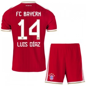 FC Bayern München Luis Diaz 14 Lasten Kotipelipaita 2026-27 Lyhythihainen (+ shortsit)