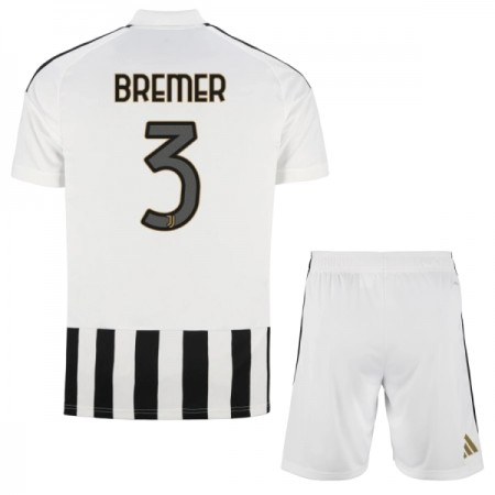 Juventus Bremer 3 Lasten Kotipelipaita 2026-27 Lyhythihainen (+ shortsit)