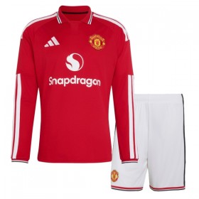 Manchester United Lasten Kotipelipaita 2026-27 Pitkähihainen(+ shortsit)