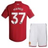 Manchester United Mainoo 37 Lasten Kotipelipaita 2026-27 Lyhythihainen (+ shortsit)