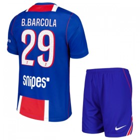 Paris Saint-Germain Bradley Barcola 29 Lasten Kotipelipaita 2026-27 Lyhythihainen (+ shortsit)