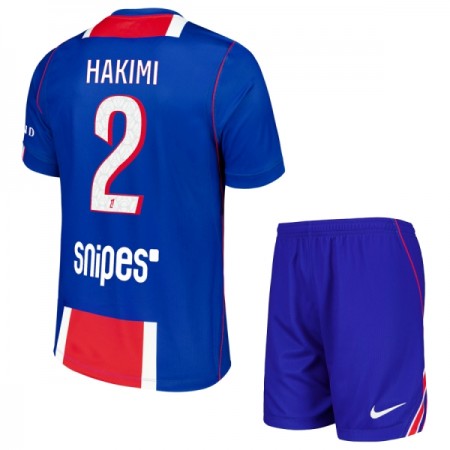 Paris Saint-Germain Hakimi 2 Lasten Kotipelipaita 2026-27 Lyhythihainen (+ shortsit)