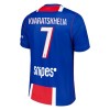 Paris Saint-Germain Kvaratskhelia 7 Lasten Kotipelipaita 2026-27 Lyhythihainen (+ shortsit)