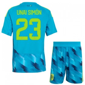 Espanja Unai Simon 23 Maalivahti Lasten Paita Mm-Kisat 2026 Lyhythihainen (+ shortsit)