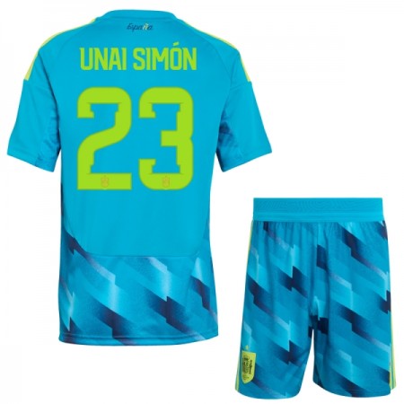 Espanja Unai Simon 23 Maalivahti Lasten Paita Mm-Kisat 2026 Lyhythihainen (+ shortsit)