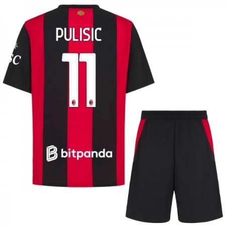 AC Milan Pulisic 11 Lasten Kotipelipaita 2026-27 Lyhythihainen (+ shortsit)