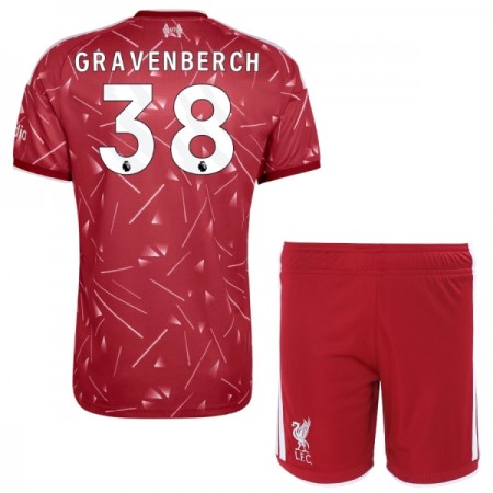 Liverpool Gravenberch 38 Lasten Kotipelipaita 2026-27 Lyhythihainen (+ shortsit)