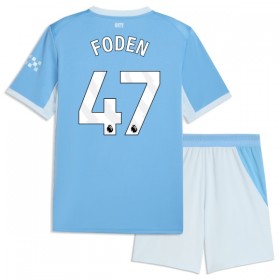 Manchester City Foden 47 Lasten Kotipelipaita 2026-27 Lyhythihainen (+ shortsit)